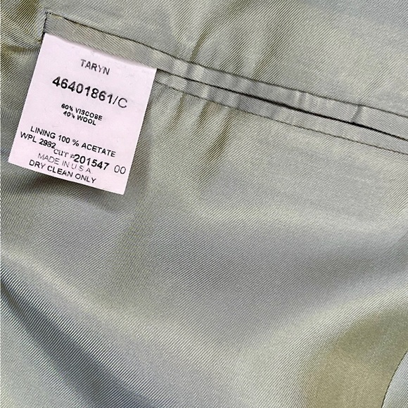 Ann Freedberg Forest Green Double Breasted Jacket Size 6 - Picture 8 of 8